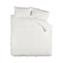 Lenjerie de pat albă din țesătură crep pentru pat dublu, extinsă 230x220 cm Seersucker Frill – Catherine Lansfield