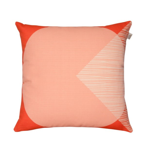 Pernă cu husă reversibilă Orla Kiely OK Cushion, 45 x 45 cm, portocaliu