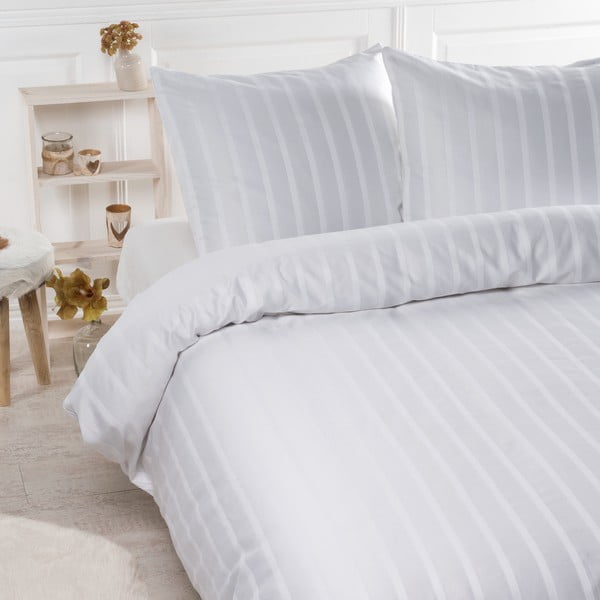 Lenjerie de pat Ekkelboom Madrid, albă, 155 x 220 cm