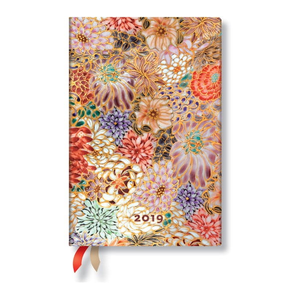 Agendă pentru anul 2019 Paperblanks Kikka Horizontal, 9,5 x 14 cm