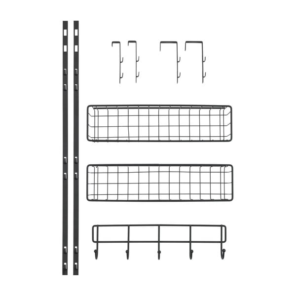 Raft de ușă pentru agățat Wenko Rack Black-image-4