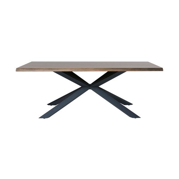 Masă de dining cu blat cu aspect de lemn de stejar 100x200 cm Arno – Unique Furniture-image-1