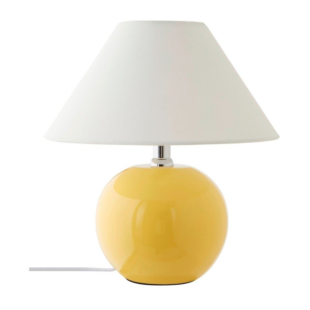 Veioză galbenă/crem din ceramică (înălțime 29 cm) Karamell – Jotex