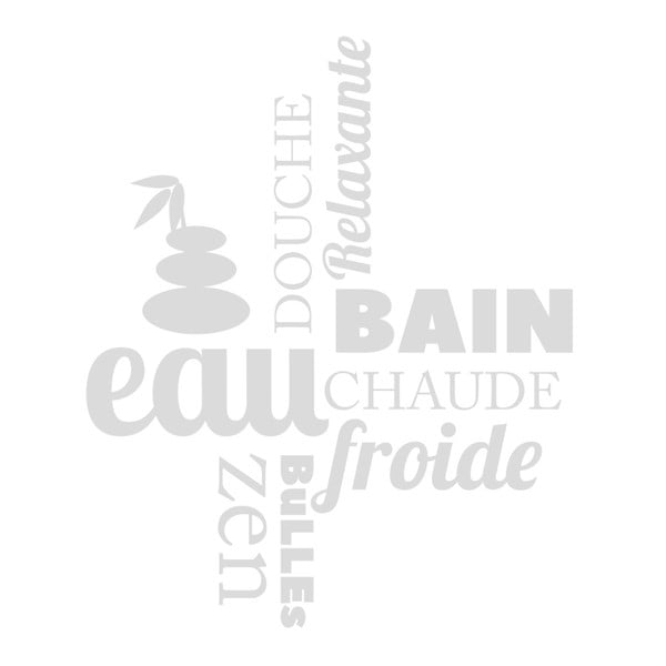 Autocolant rezistent la apă, pentru cabina de duș, Ambiance Zen-image-1