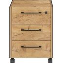 Dulap gri antracit/în culoare naturală cu aspect de lemn de stejar 42x54x49 cm Podium – Germania