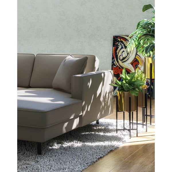 Colțar maro deschis cu tapițerie din piele (colț pe  partea dreaptă) Kobo – MESONICA-image-3