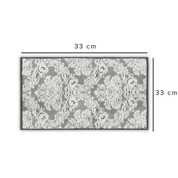 Prosop gri din bumbac 33x33 cm Damask – Foutastic-image-2