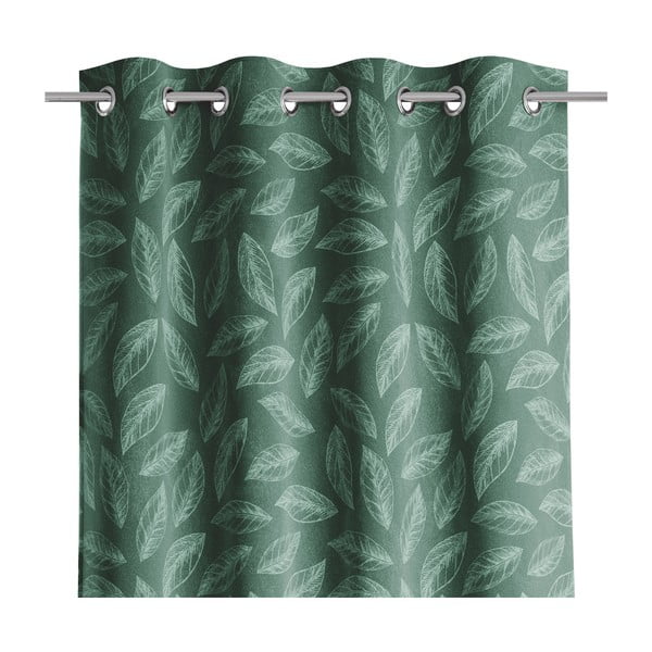 Draperie verde din catifea 140x250 cm Calm – Restilo