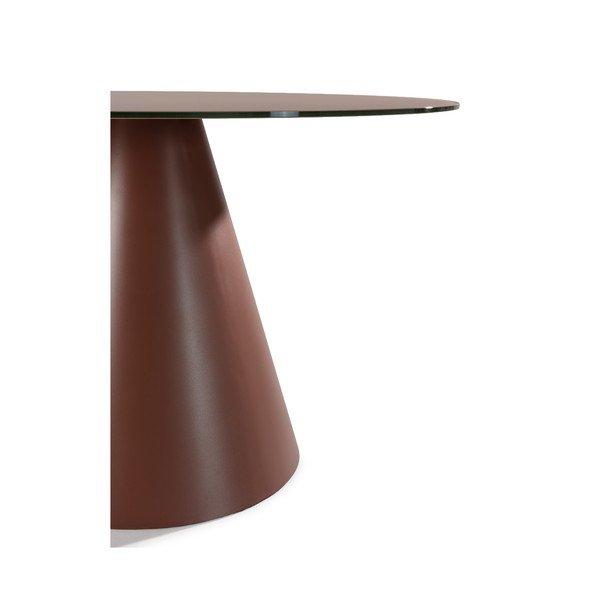 Masă de dining rotundă cu blat din sticlă ø 120 cm Vida – MOME-image-3