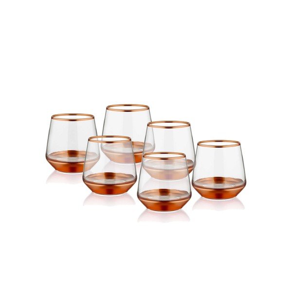 Set 6 pahare Mia Glam Bronze, 257 ml-image-1