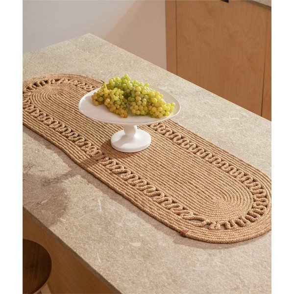 Napron de masă din iută 37x136 cm Cesta – Oyo Concept-image-1