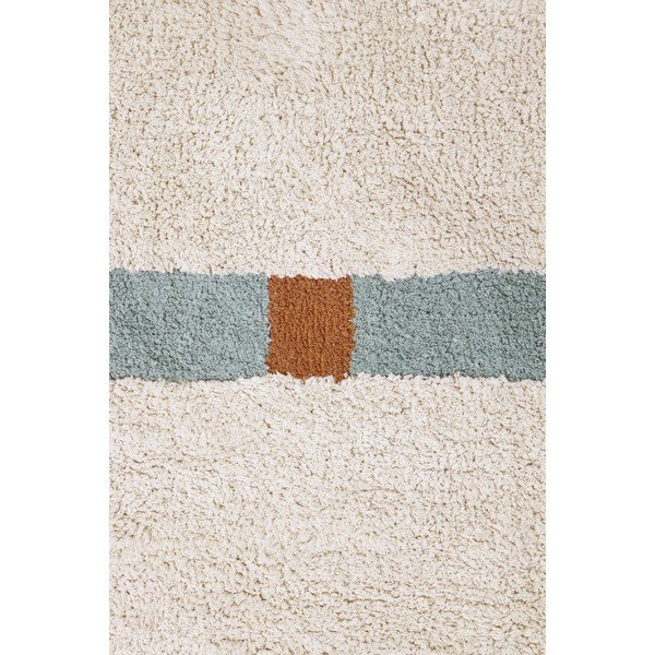 Covor albastru/crem lavabil/țesut manual din bumbac 200x300 cm Lanes Vintage Blue – Lorena Canals-image-4