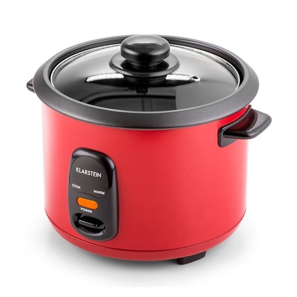 Cooker orez cu atașament de gătit la aburi Klarstein Osaka, 1 l, roșu-image-1
