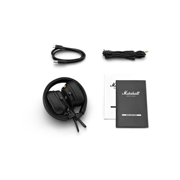 Căști cu Bluetooth Marshall Major IV, negru-image-3