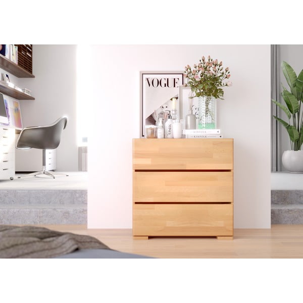 Comodă din lemn de fag Skandica Sandemo, 80 x 81 cm-image-1