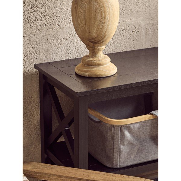 Etajeră neagră din lemn de pin 120x81x40 cm Heritage – Premier Housewares-image-2