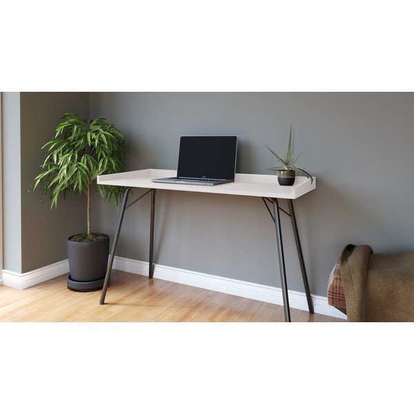 Birou cu blat alb 52x115 cm Rayburn - Woodman-image-2