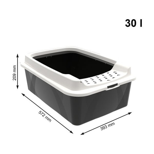 Litieră pentru pisici 57,2x39,3 cm Eco Bonnie - Rotho-image-1