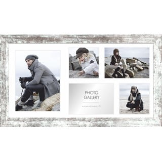 Ramă foto pentru 5 fotografii Styler Narvik, 27 x 51 cm, gri - alb