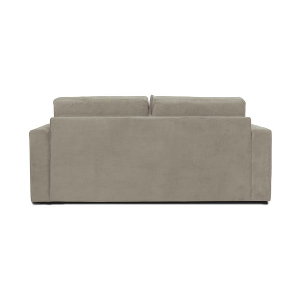 Canapea bej extensibilă   din catifea reiată  197 cm Elbeko - Scandic-image-3