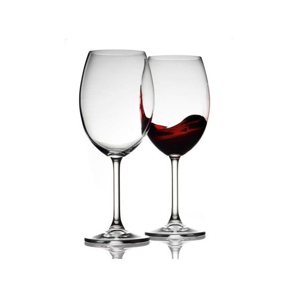 Set 2 pahare pentru vin roșu din cristal Bitz Fluidum, 580 ml-image-1