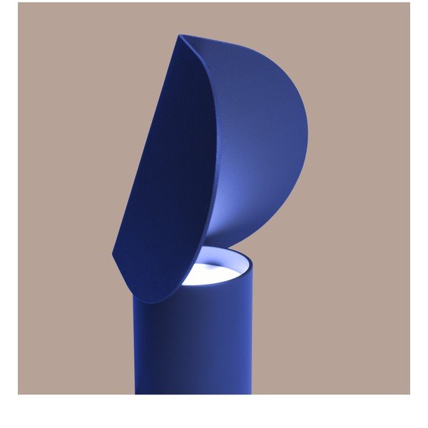 Veioză albastru-închis LED din aluminiu (înălțime 15 cm) BISCUIT – Thoro-image-2