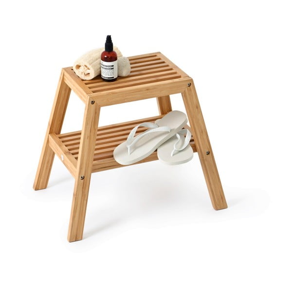 Scaun din lemn de bambus Wireworks Slatted Stool-image-3