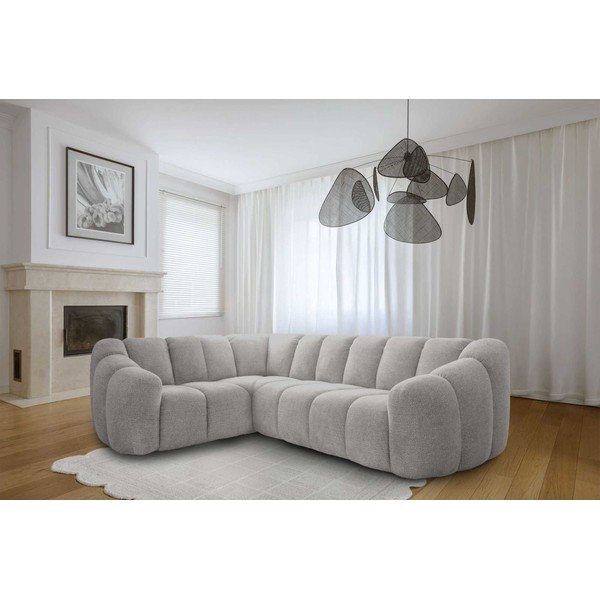 Colțar gri deschis (cu colț pe partea stângă/în formă de ”L”) Shell – Miuform-image-1