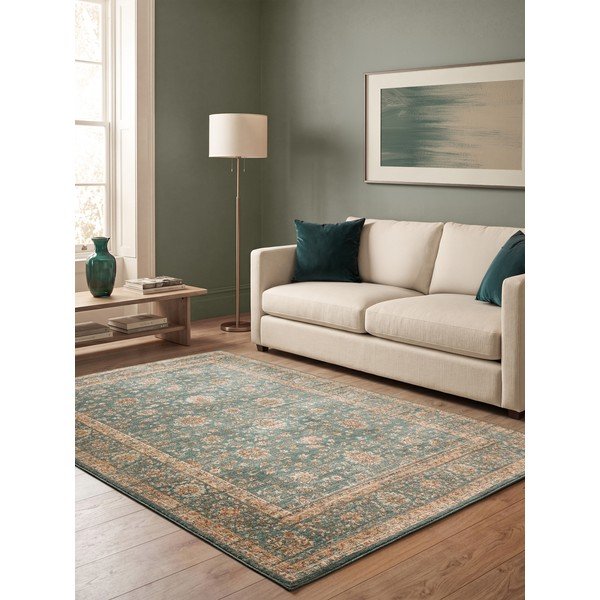 Covor petrol 240x340 cm Raja – Asiatic Carpets-image-1