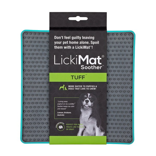 Covoraș de lins pentru animale de companie Soother Tuff Turquoise – LickiMat