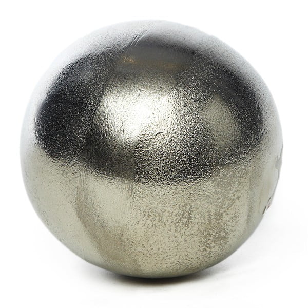 Bilă decorativă Simla Raw, ⌀ 12,5 cm, argintiu