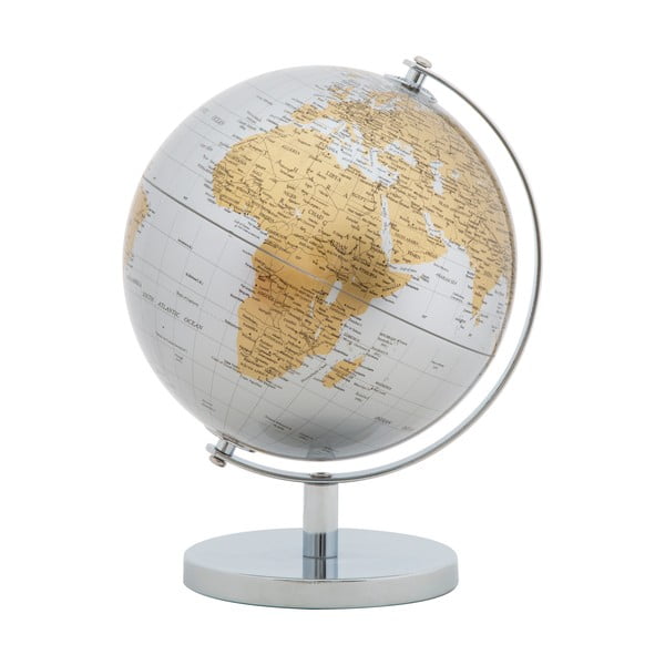 Decorațiune pentru masă Mauro Ferretti Globe, înălțime 28 cm, argintiu-auriu-image-2