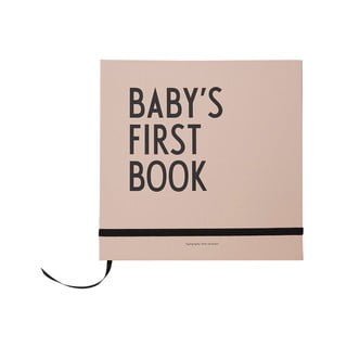 Carte de amintiri pentru copii Design Letters Baby's First Book, roz