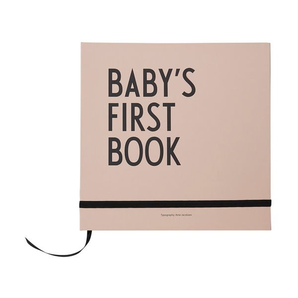 Carte de amintiri pentru copii Design Letters Baby's First Book, roz