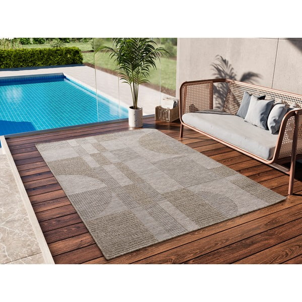 Covor de exterior bej 126x190 cm Oria – Universal-image-1