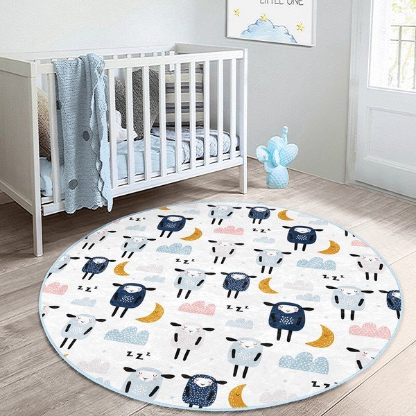 Covor pentru copii alb ø 120 cm Comfort – Mila Home-image-3