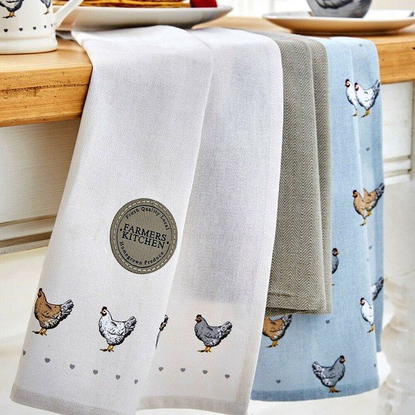 Set cu prosoape, mănușă de bucătărie și capac de ceainic 5 buc. Farmers Kitchen – Cooksmart ®-image-3