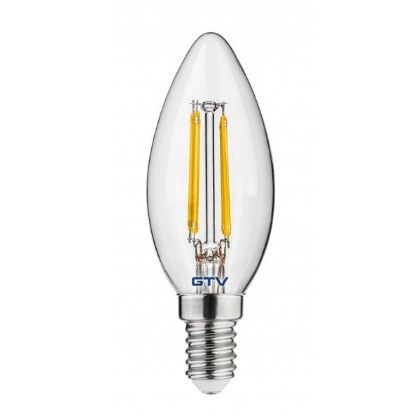 Bec cu filament E14, cu lumină albă caldă 4 W – GTV