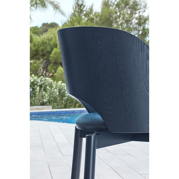 Scaun de sufragerie albastru tapițat Dam – Teulat-image-2