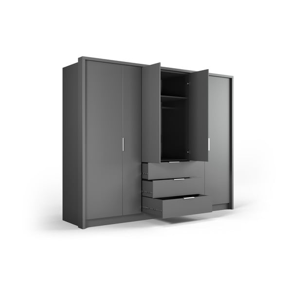 Dulap gri 255x217 cm Wells - Cosmopolitan Design-image-3