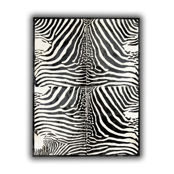 Covor din piele naturală Pipsa  Zebra, 140 × 200 cm