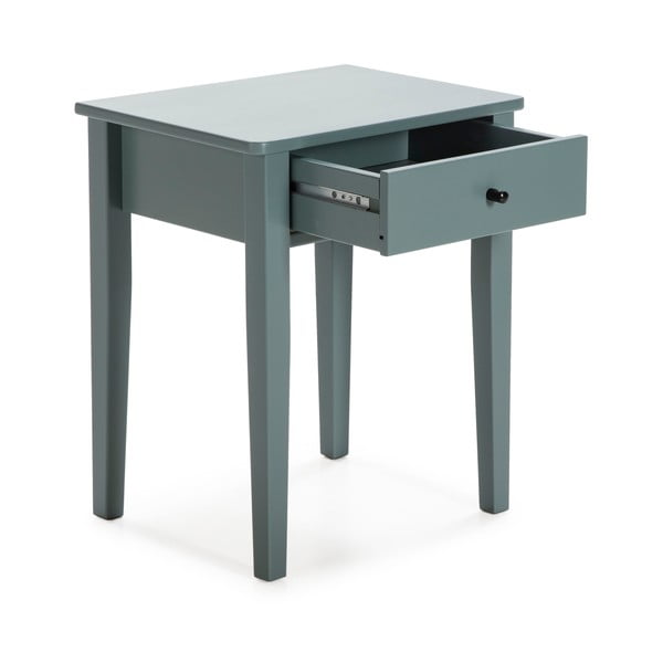 Noptieră în culoarea petrolului din lemn masiv de pin Bart – Marckeric-image-3