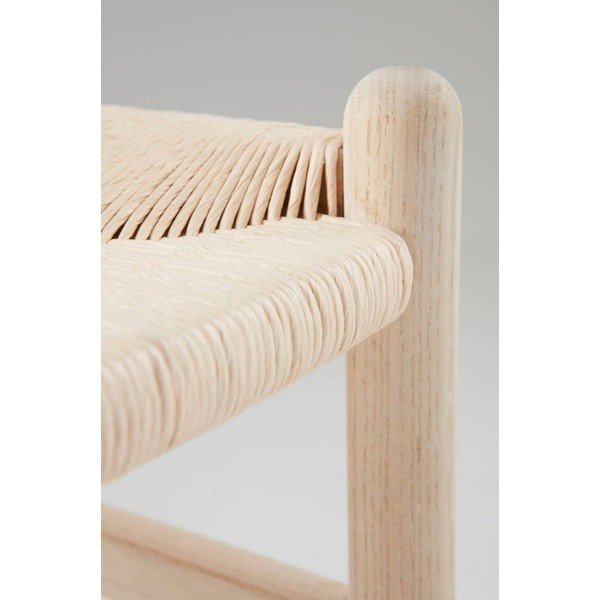 Scaun de bar în culoare naturală deschisă din lemn de ulm (înălțime șezut 63 cm) Nattavaara – Jotex-image-4