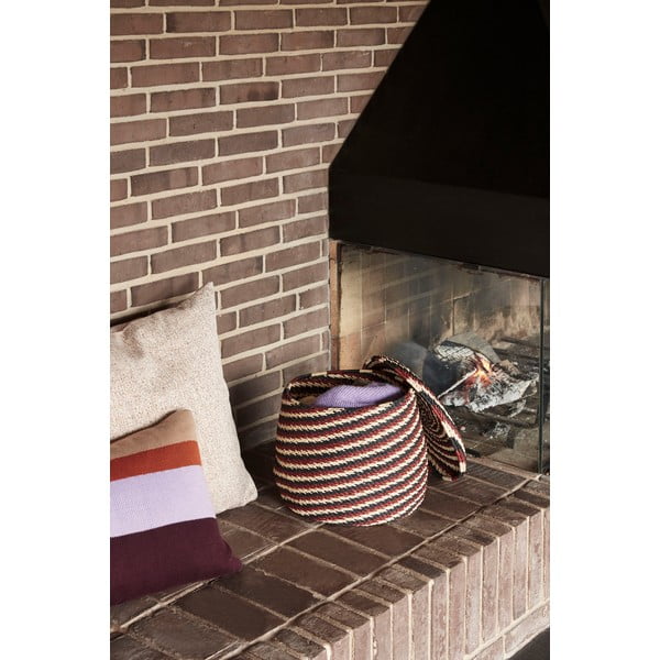 Pernă Hübsch Autumn, 60 x 60 cm, alb - portocaliu-image-3