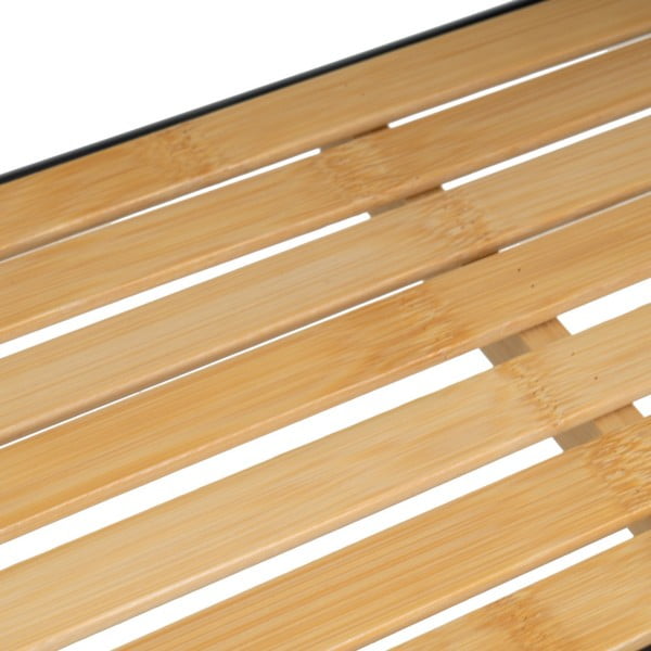 Etajeră neagră/în culoare naturală din bambus 41x77 cm – Casa Selección-image-2