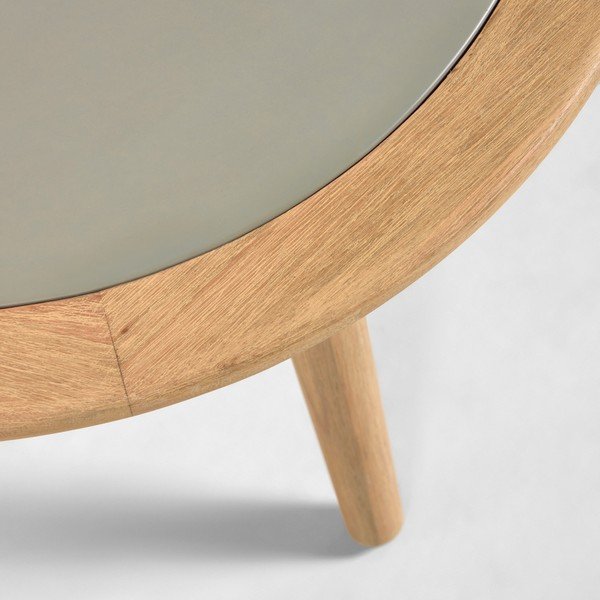 Masă de grădină din lemn de eucalipt cu blat din beton Kave Home Glynis Nina-image-2