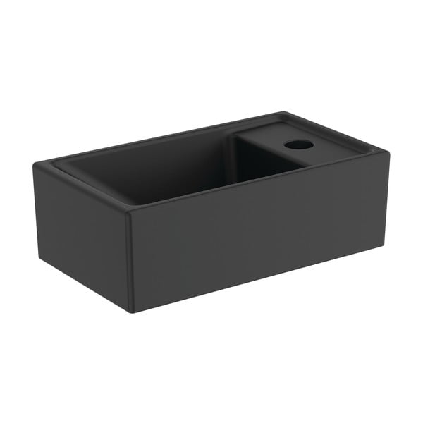 Chiuvetă mică pentru WC negru-mat din ceramică 37x21 cm i.Life S – Ideal Standard-image-2