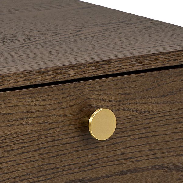 Noptieră în culoare naturală închisă cu aspect de lemn de stejar Monfort – Actona-image-4