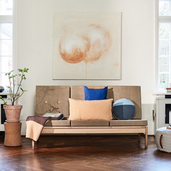 Fotoliu bean bag crem Grid – OYOY Living Design-image-3