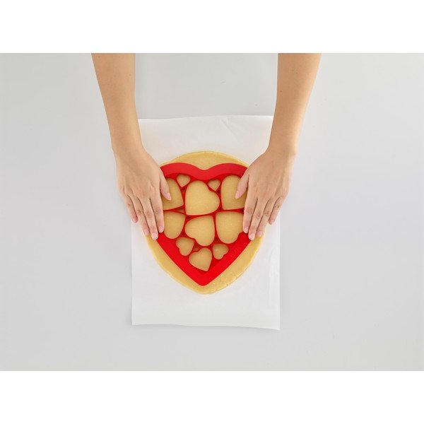 Formă de fursecuri Lékué Hearts, roșu-image-1